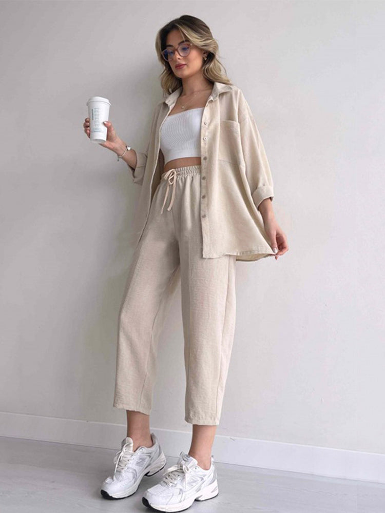 Carla - Linen Matching Set