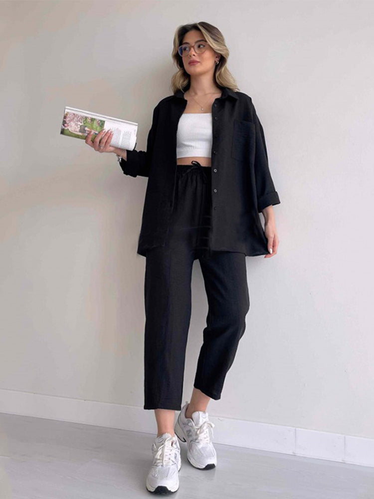 Carla - Linen Matching Set