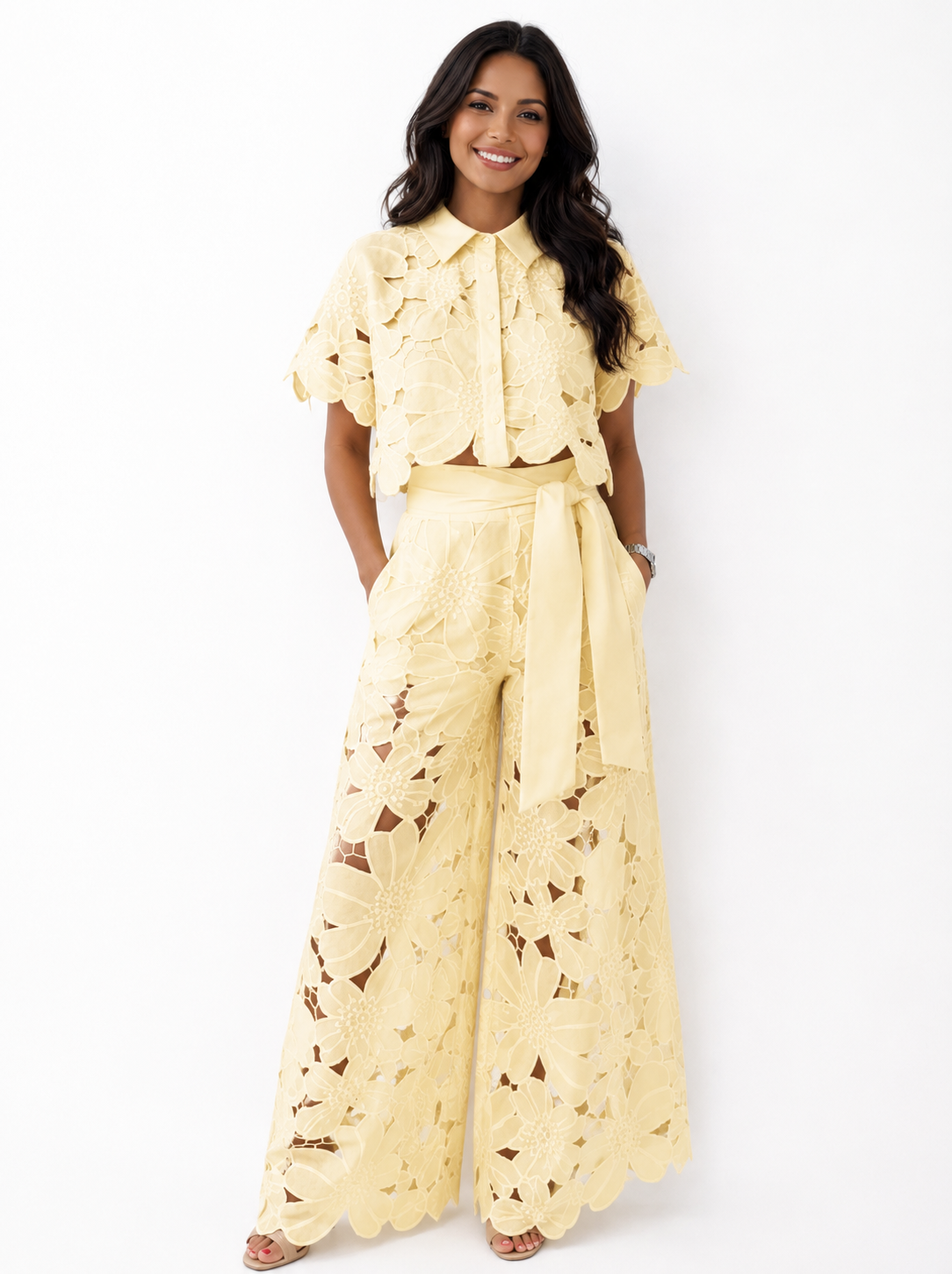 Isabela - Embroidered Lace Co-ord