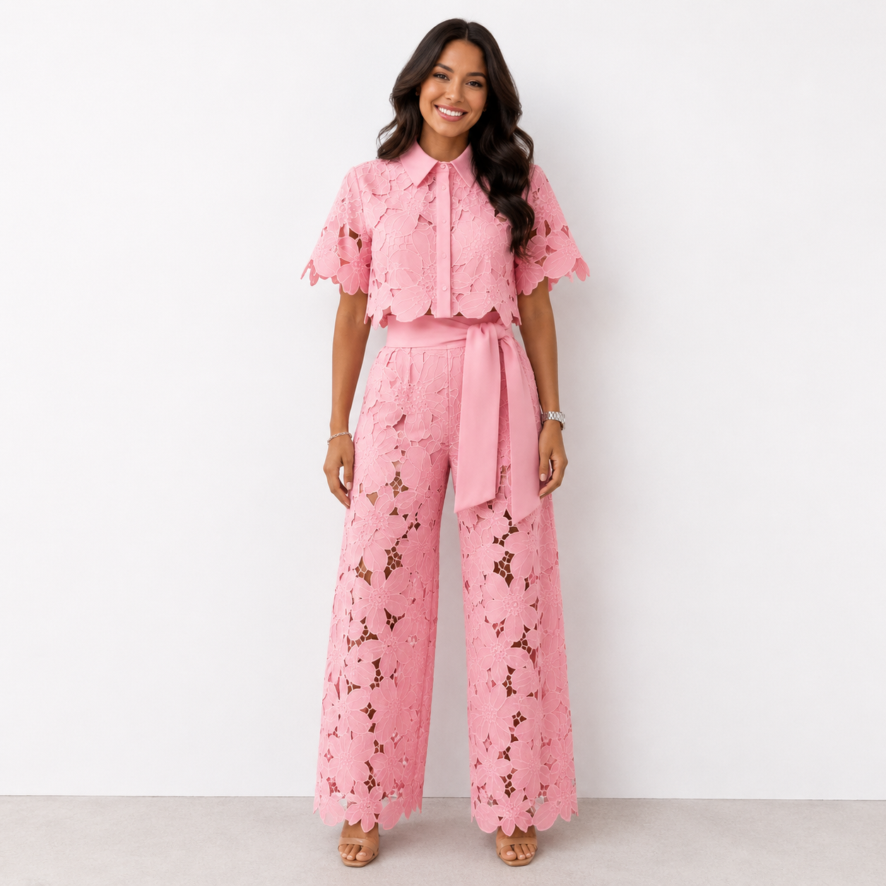 Isabela - Embroidered Lace Co-ord