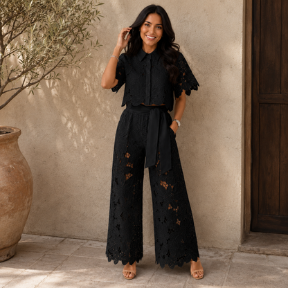 Isabela - Embroidered Lace Co-ord