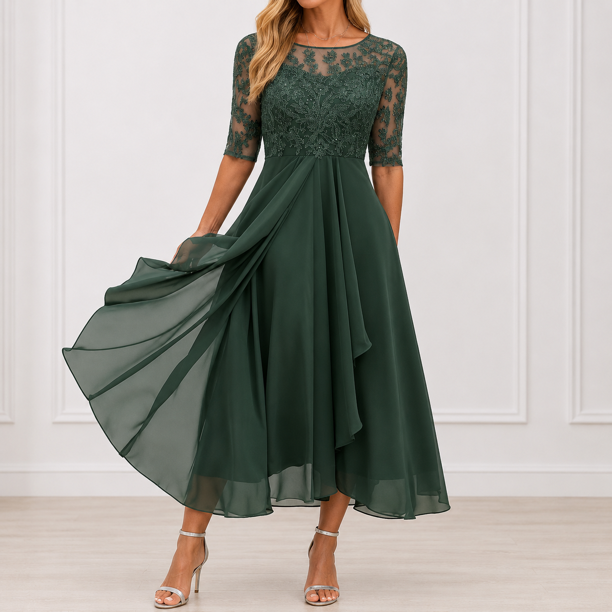 Elodie - Flowing Floral Dress