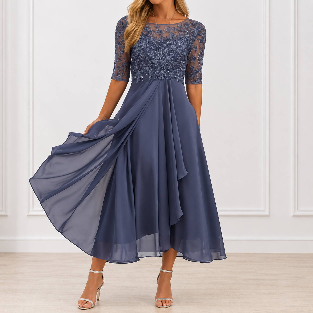 Elodie - Flowing Floral Dress