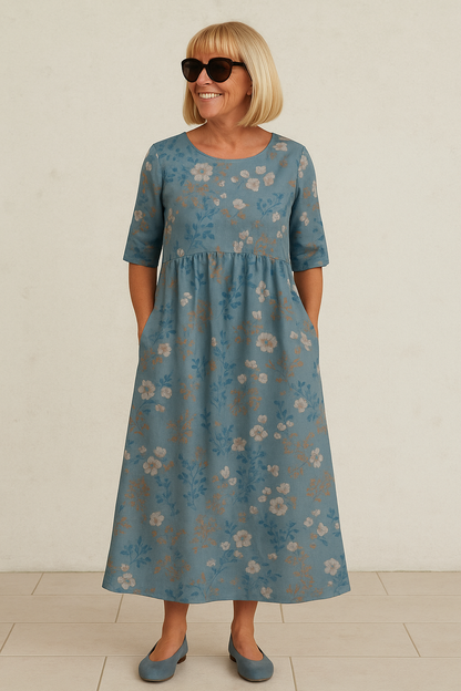 Katy - 3/4-Sleeve Midi Dress