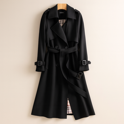 Sienna - Belted Double-Breasted Trench Coat