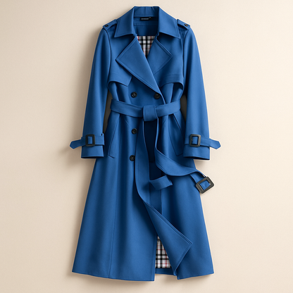 Sienna - Belted Double-Breasted Trench Coat
