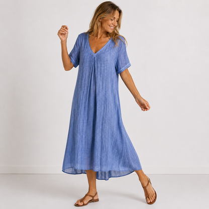Aveline - Flowing V-Neck Maxi Dress