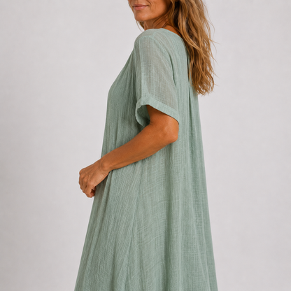 Aveline - Flowing V-Neck Maxi Dress