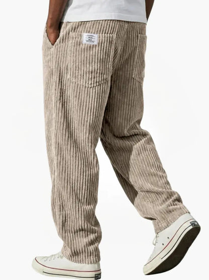 Dalton - Fine Cord Drawstring Trousers