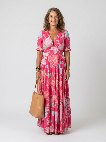 Kristi - Floral Midi Dress