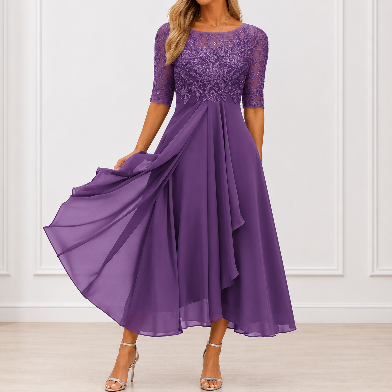 Elodie - Flowing Floral Dress