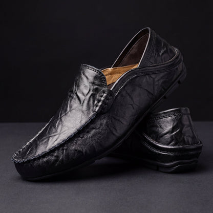 Corvan - Cushioned Leather Loafers