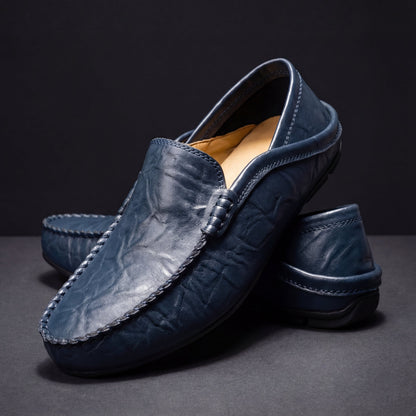 Corvan - Cushioned Leather Loafers