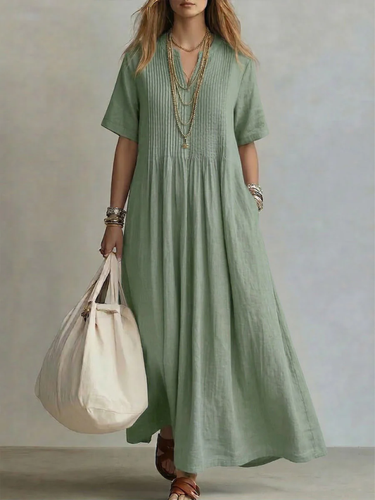 Gwen - Flowing Pleated Dress