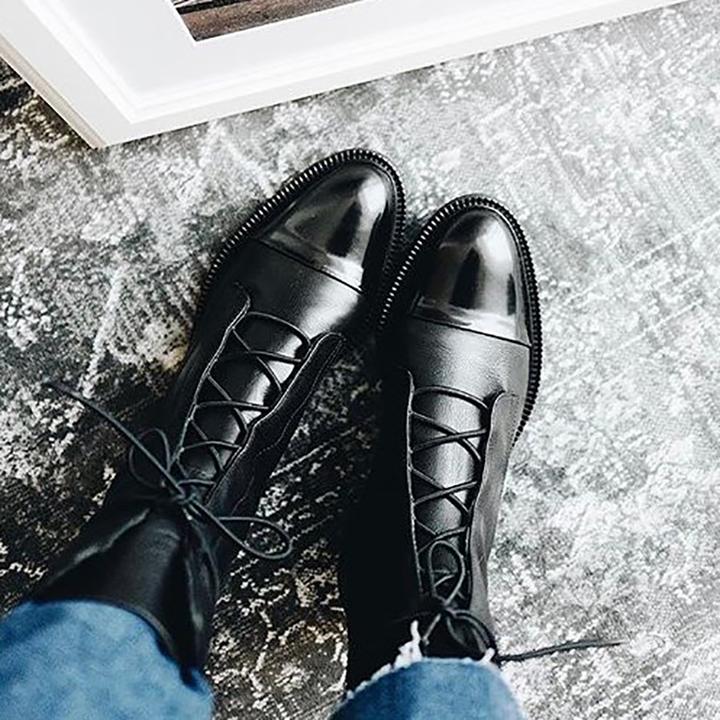 Harper - High Collar Boots