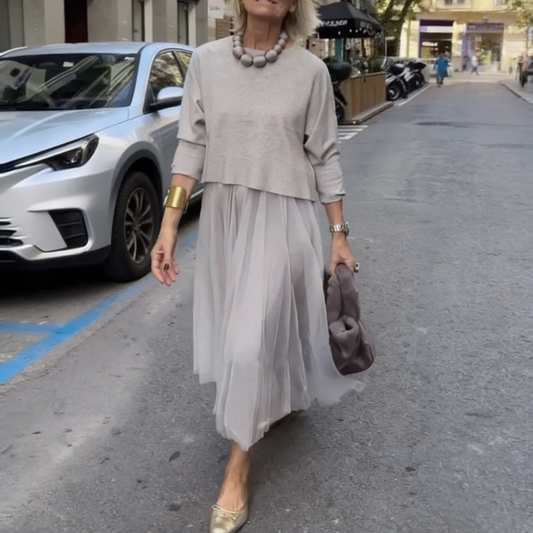 Hallie - Knit Top and Dress Set