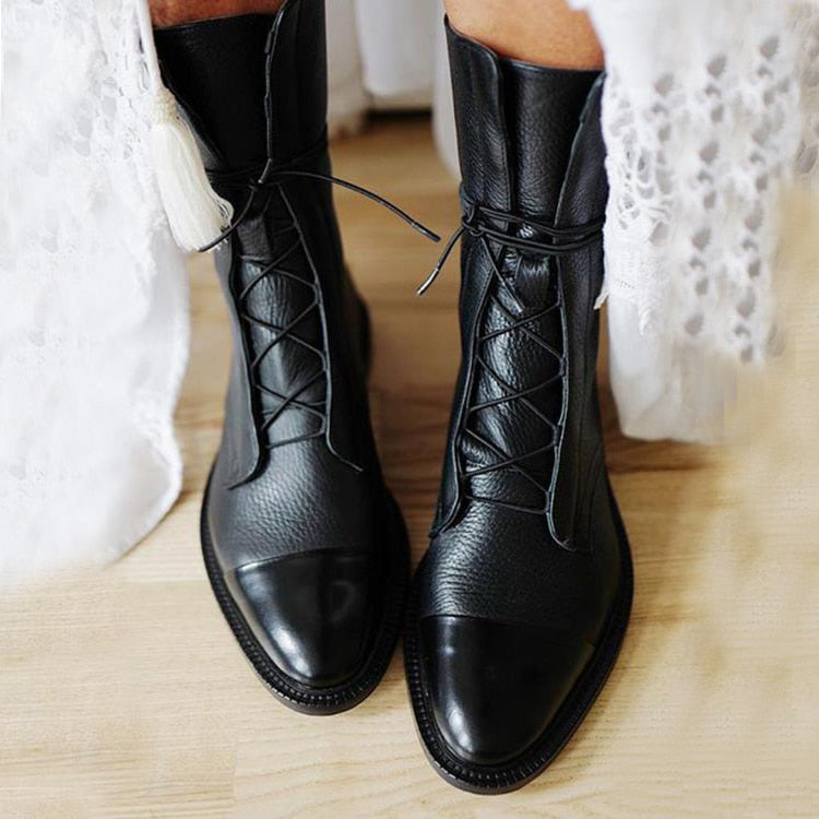 Harper - High Collar Boots