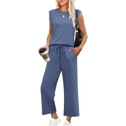 Heidi - Cropped Wide-Leg Lounge Set