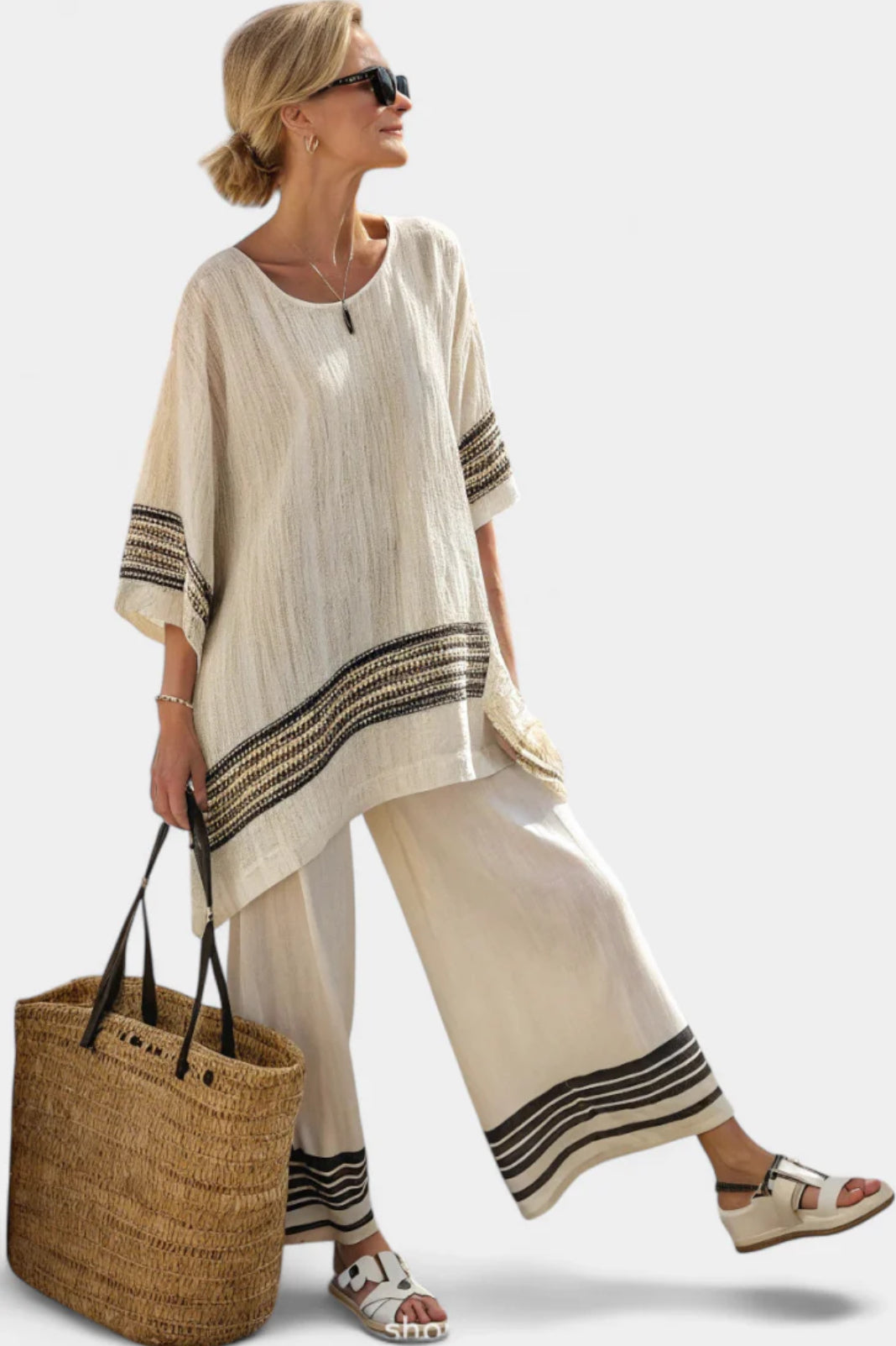 Vivanya - Striped Wide-Leg Co-ord