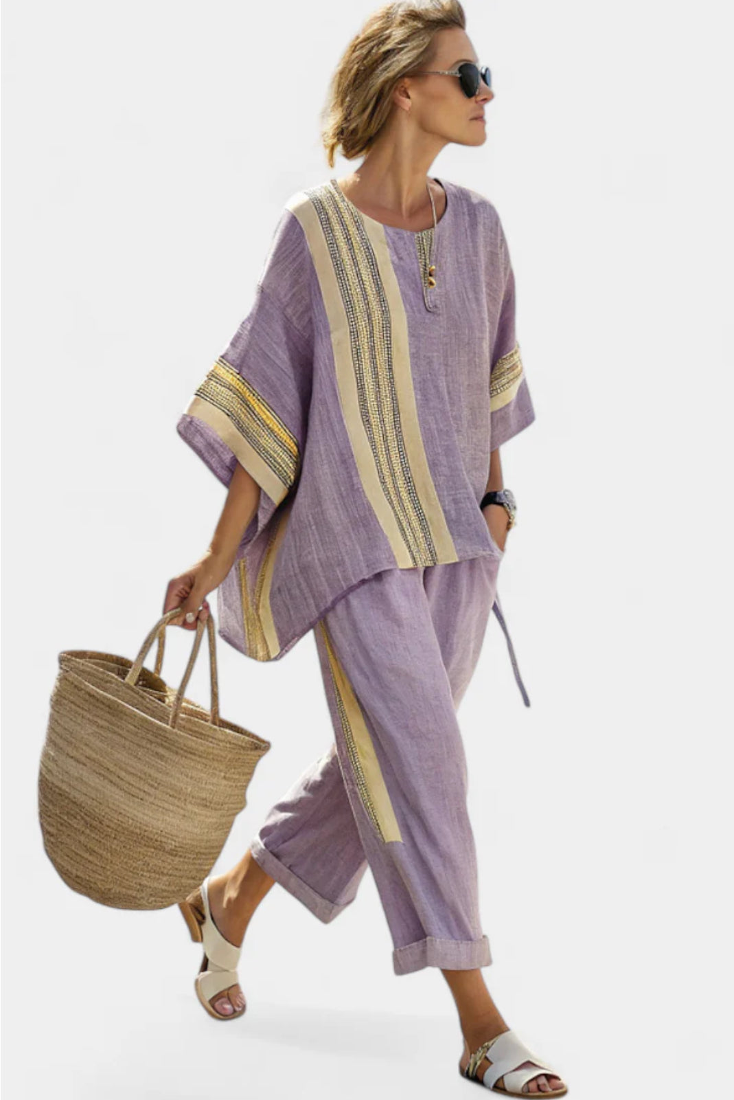 Vivanya - Striped Wide-Leg Co-ord