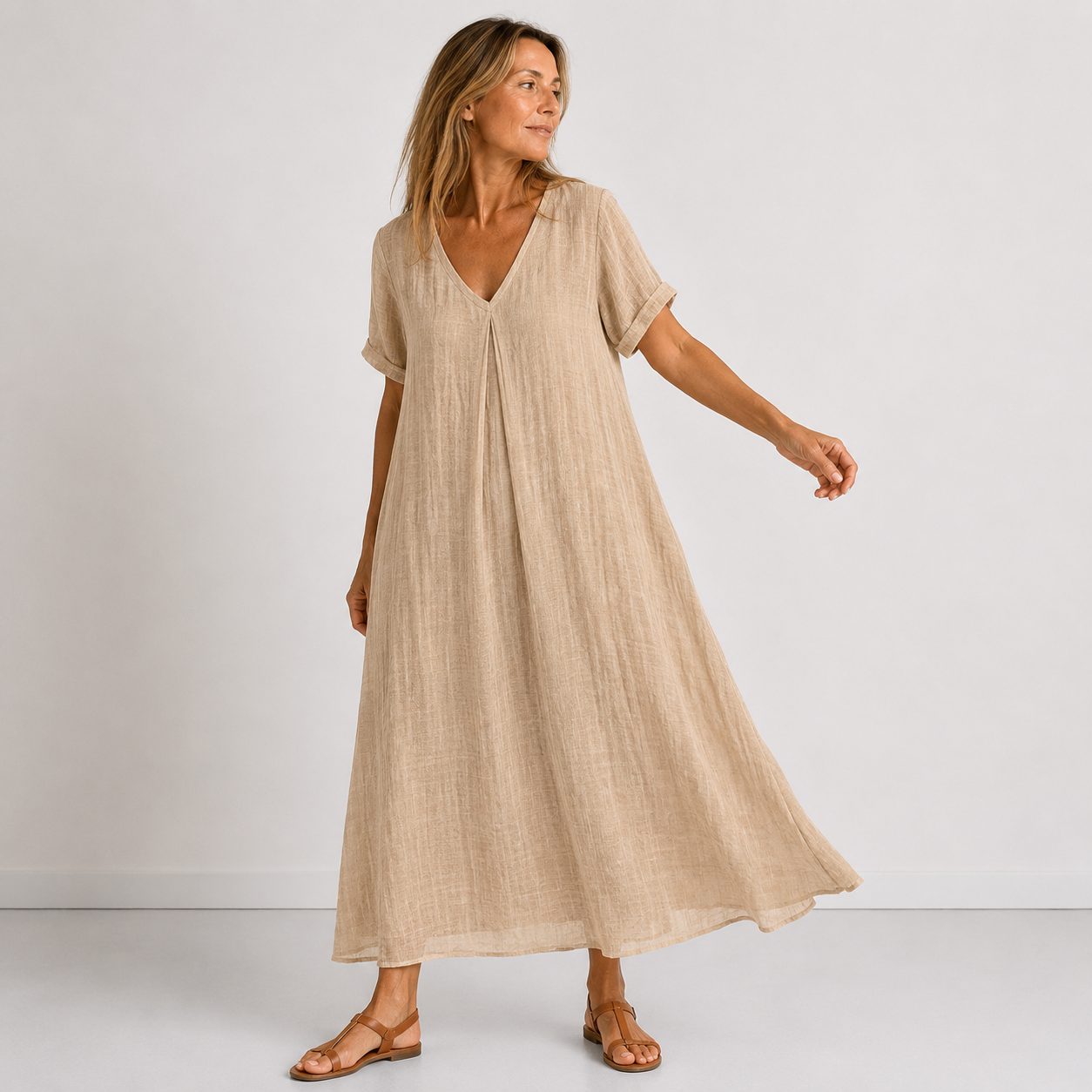 Karyn - Flowing V-Neck Maxi Dress