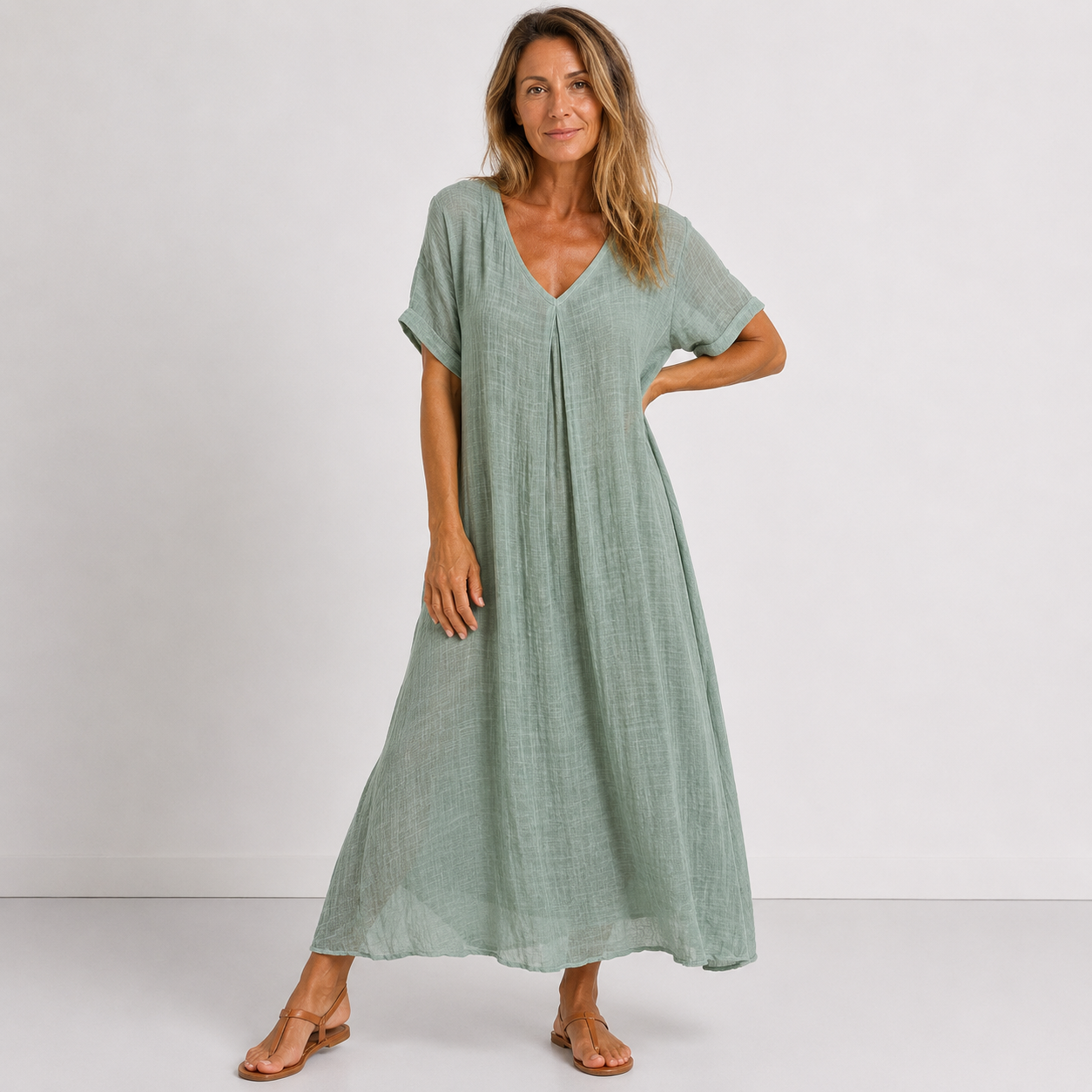 Karyn - Flowing V-Neck Maxi Dress