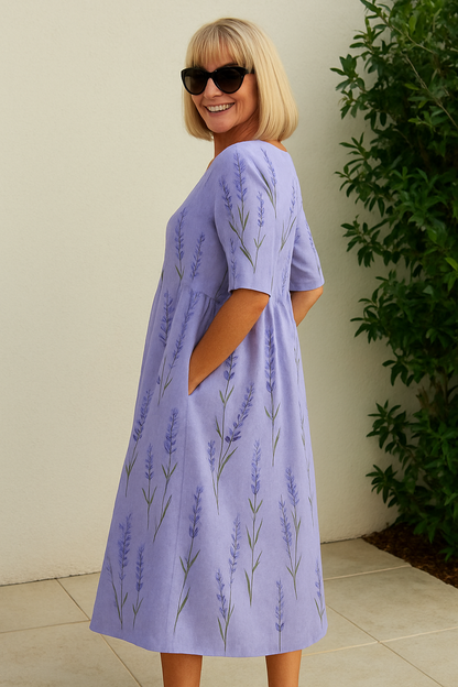 Katy - 3/4-Sleeve Midi Dress