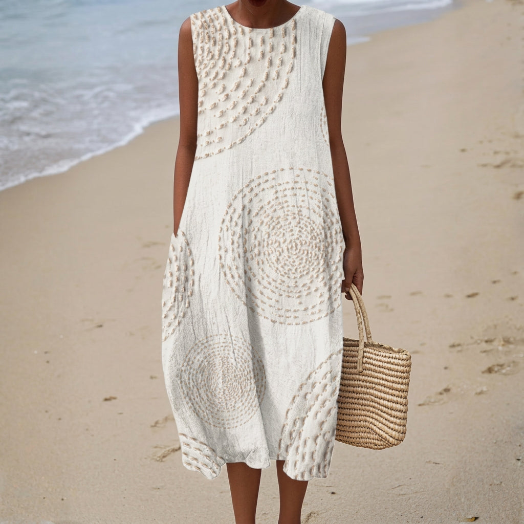 Krista - Embossed Maxi Sundress