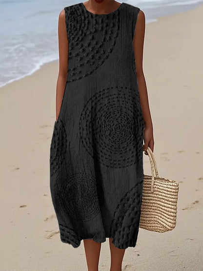 Krista - Embossed Maxi Sundress