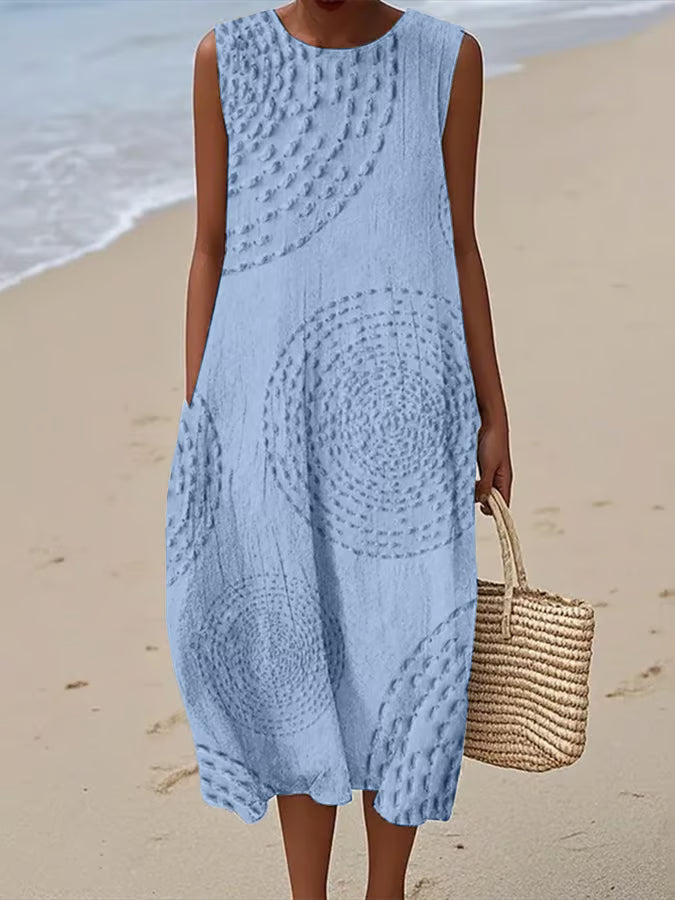 Krista - Embossed Maxi Sundress