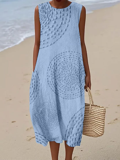 Krista - Embossed Maxi Sundress