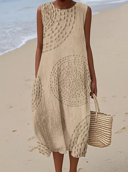 Krista - Embossed Maxi Sundress