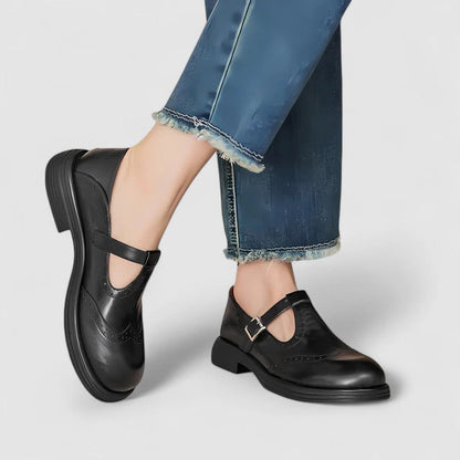 Liora - Leather Mary Janes