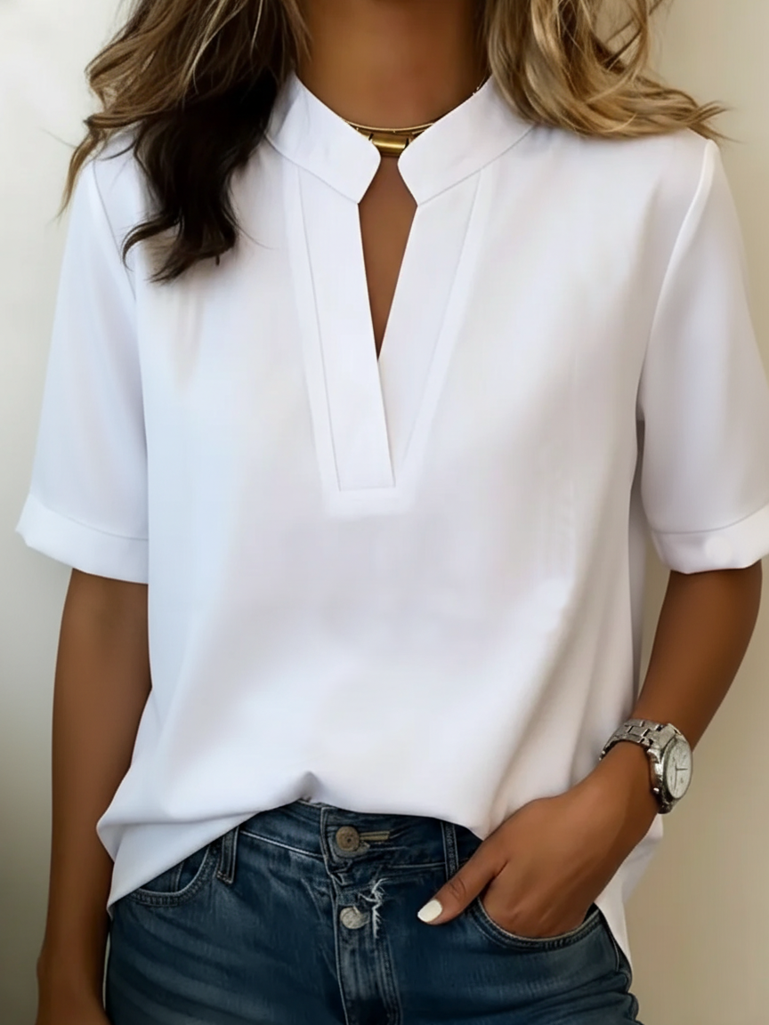 Margaux - Versatile V-Neck Blouse