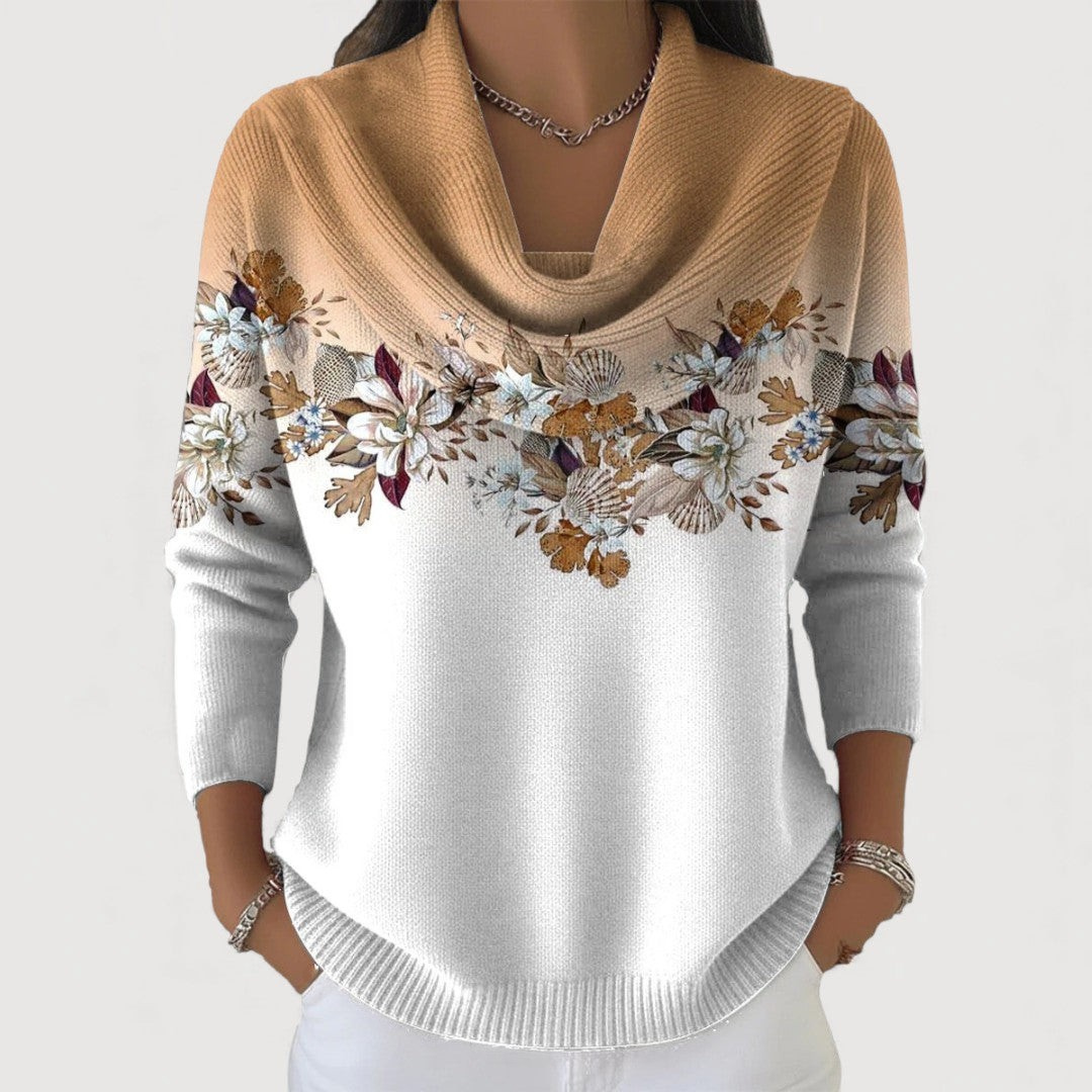 Marina - Merino-Cashmere Floral Sweater