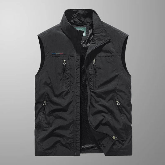 Michal - Stand-Collar Utility Gilet