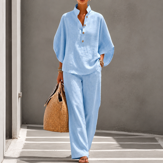 Novara - Blouse and Wide-Leg Set