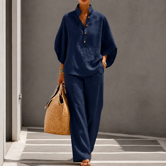 Novara - Blouse and Wide-Leg Set