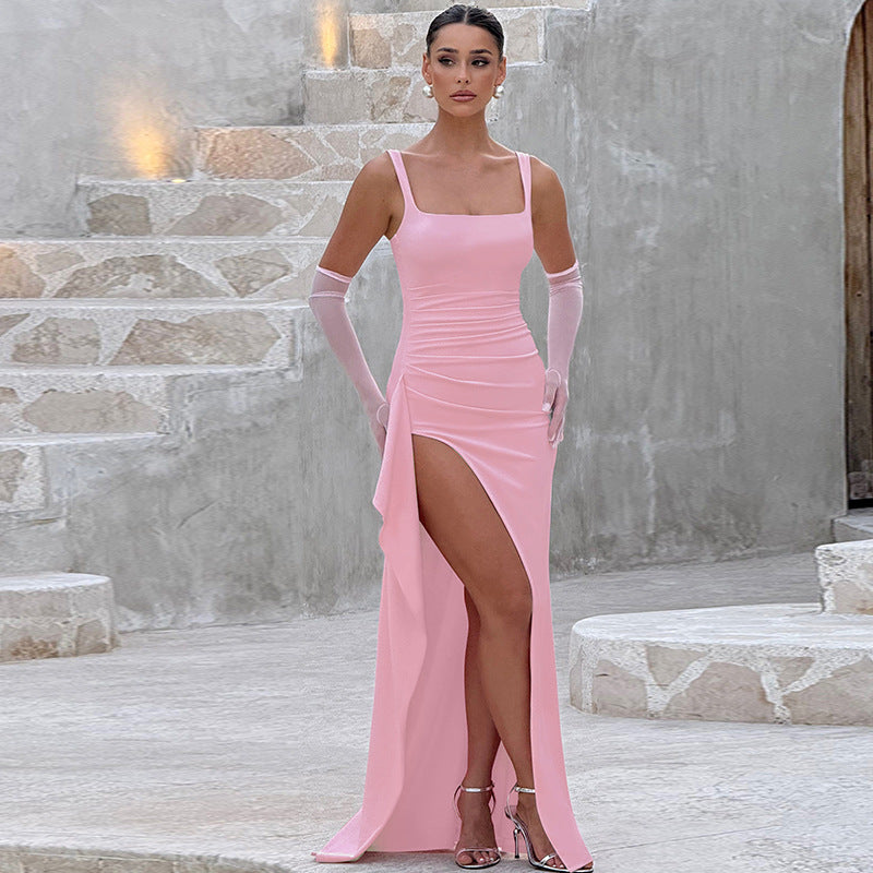 Arlene - Open-Back Slip Maxi Dress
