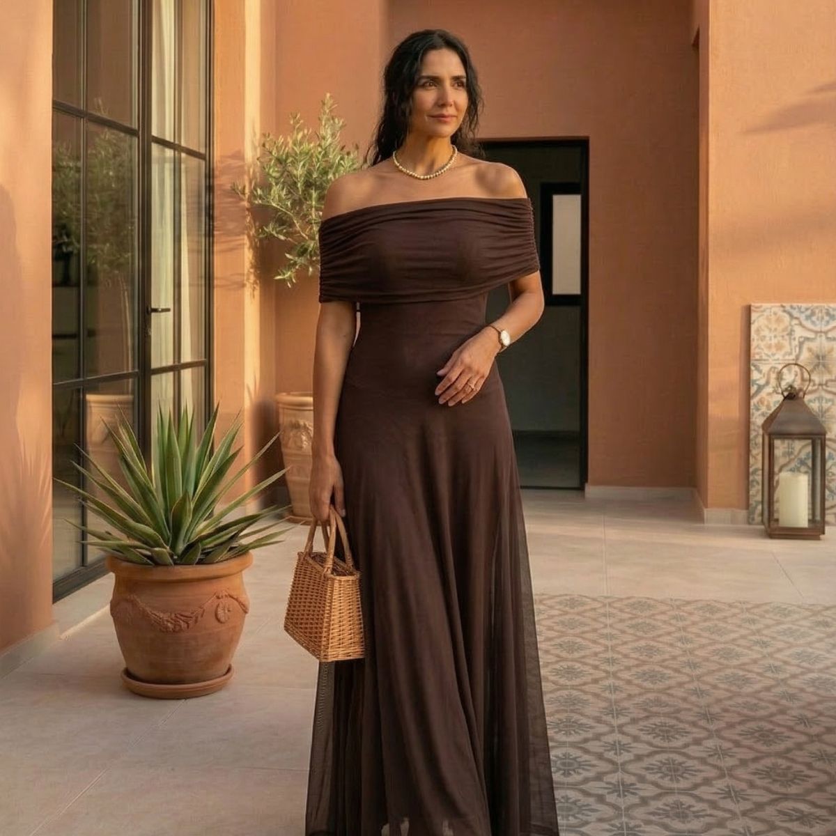 Edite - Off-Shoulder Maxi Dress