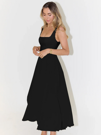 Melis - Square-Neck Midi Dress