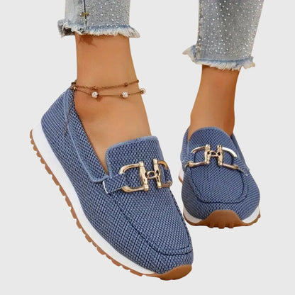 Orlena - Mesh Horsebit Loafers