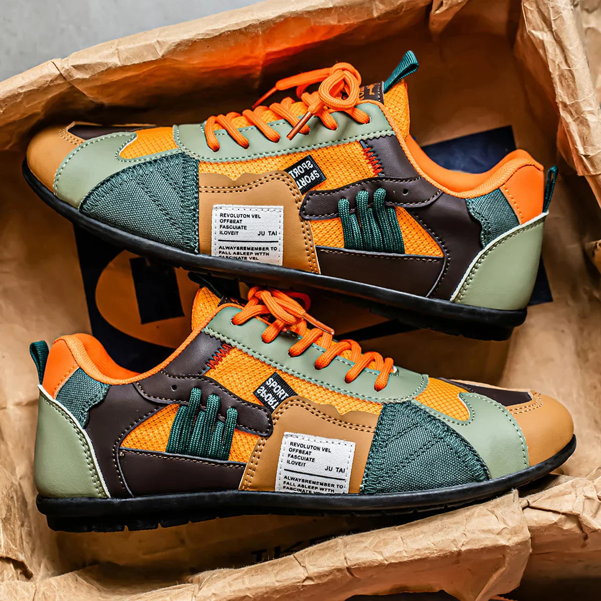Rydell - Retro Colourblock Trainers