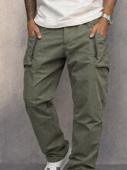 Cedric - Slim Cotton Cargo Trousers