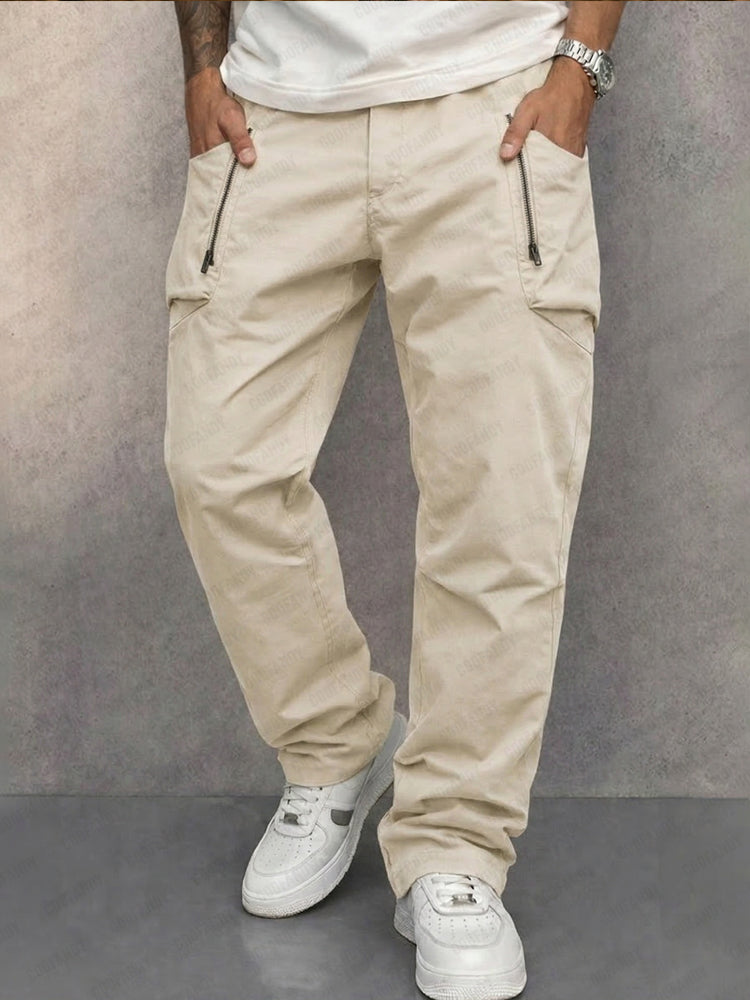 Cedric - Slim Cotton Cargo Trousers