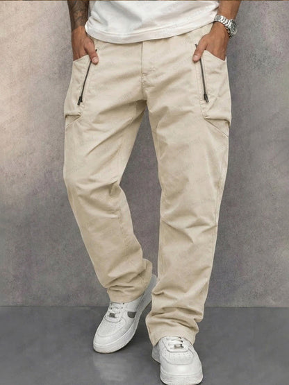 Cedric - Slim Cotton Cargo Trousers