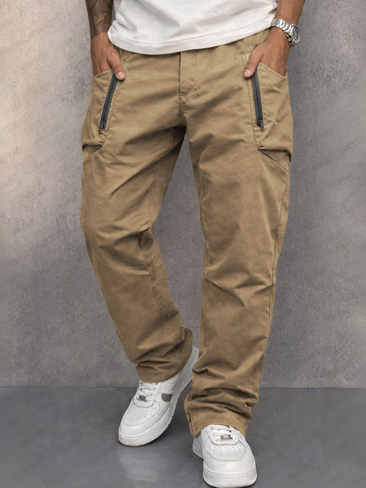 Cedric - Slim Cotton Cargo Trousers