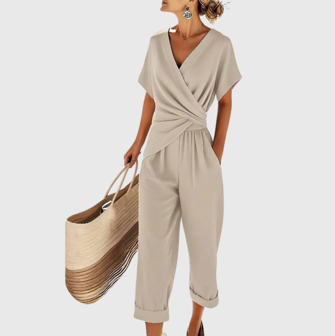 Molly - Wrap Top Trouser Set
