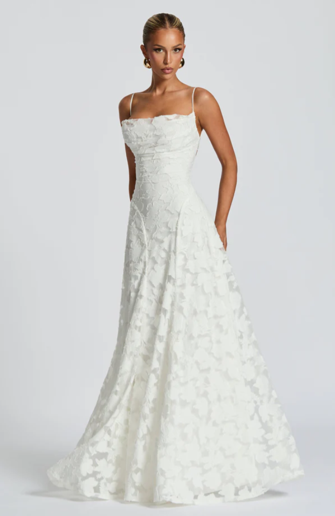 Sofia - Strappy Lace Maxi Dress