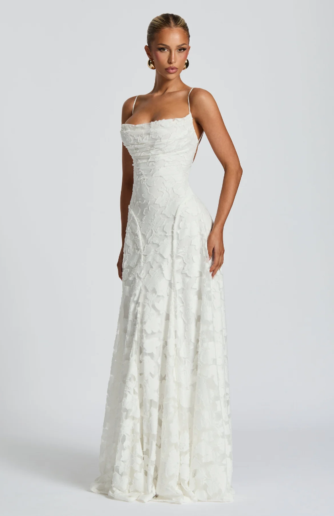 Sofia - Strappy Lace Maxi Dress